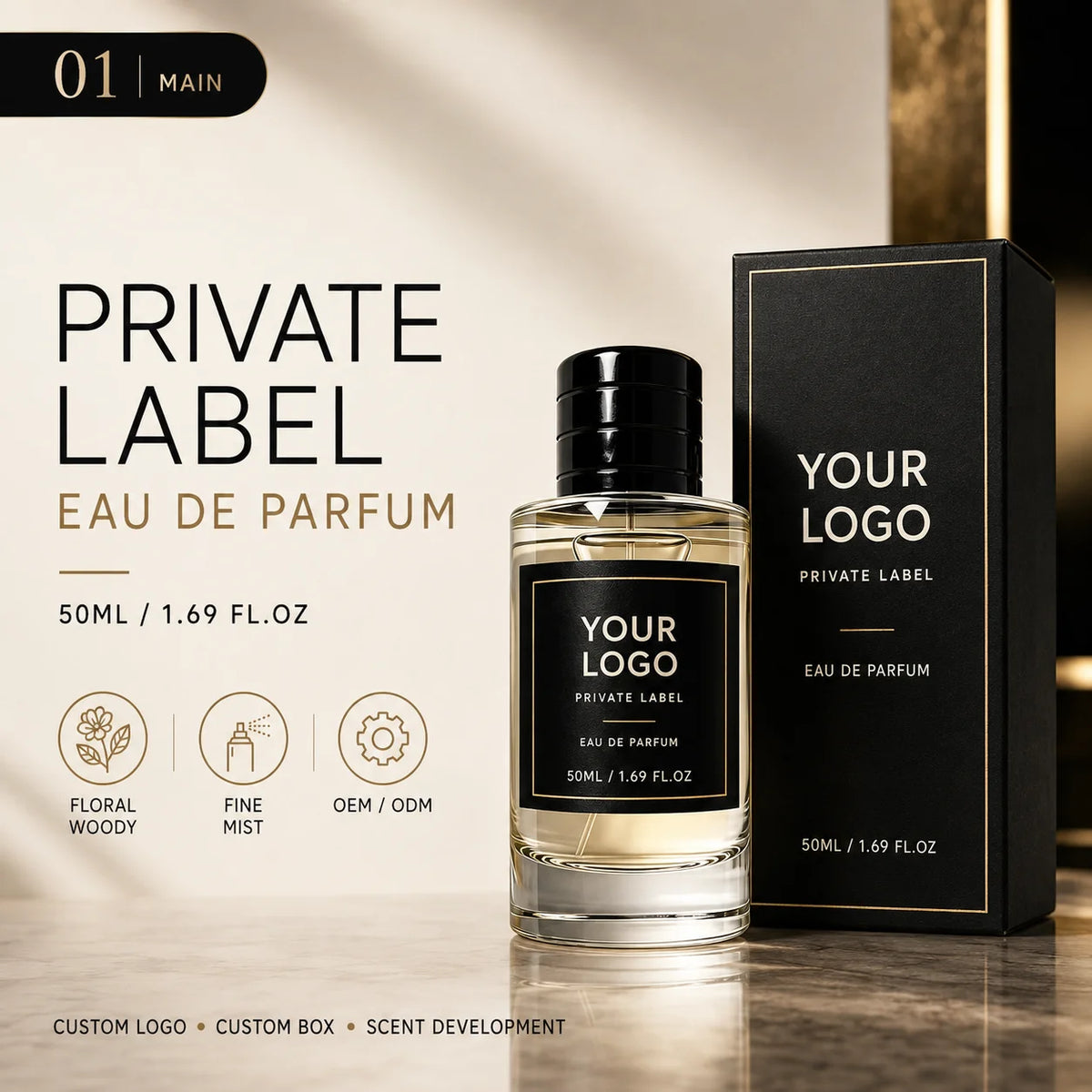50ml Lilium Blume Eau De Parfum Lily Jasmine Patchouli Floral Perfume for Women Private Label MegaBDM