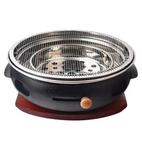 Cast Iron BBQ Table Grill with Fine Wire Barbecue Grill