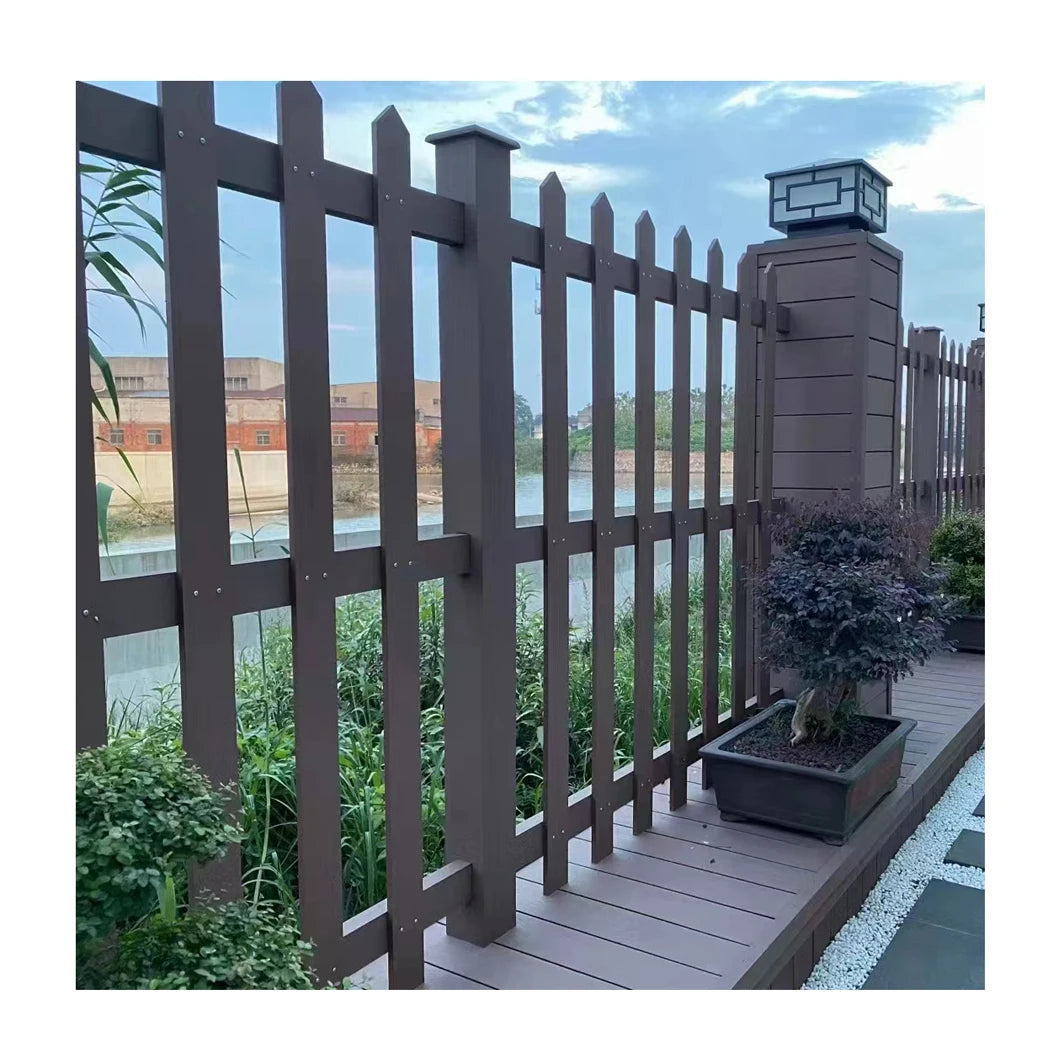 European French Modern Design WPC Timber Square Tube 18mm Thick Composite Wooden Batten Waterproof Outdoor Use Customized Color