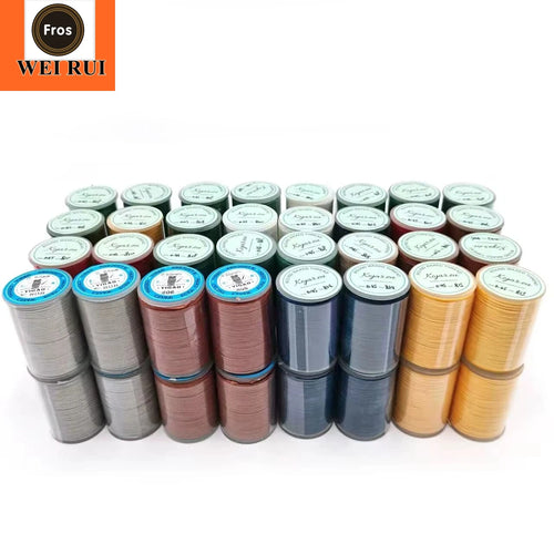 0.55mm Polyester Waxed Thread Sewing Round Waxed Thread for Crochet Hilo Encerado Para Coser Zapatos