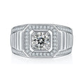 Luxury 925 Sterling Silver Wedding Band IGI/GIA Certified Moissanite Ring VVS Fine Jewelry