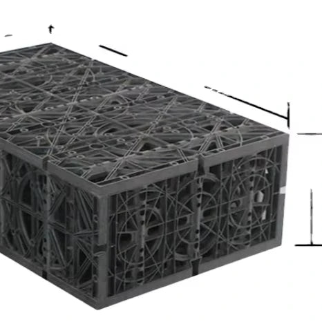 Durable Modular Rainwater Infiltration System High-Strength Underground Storage