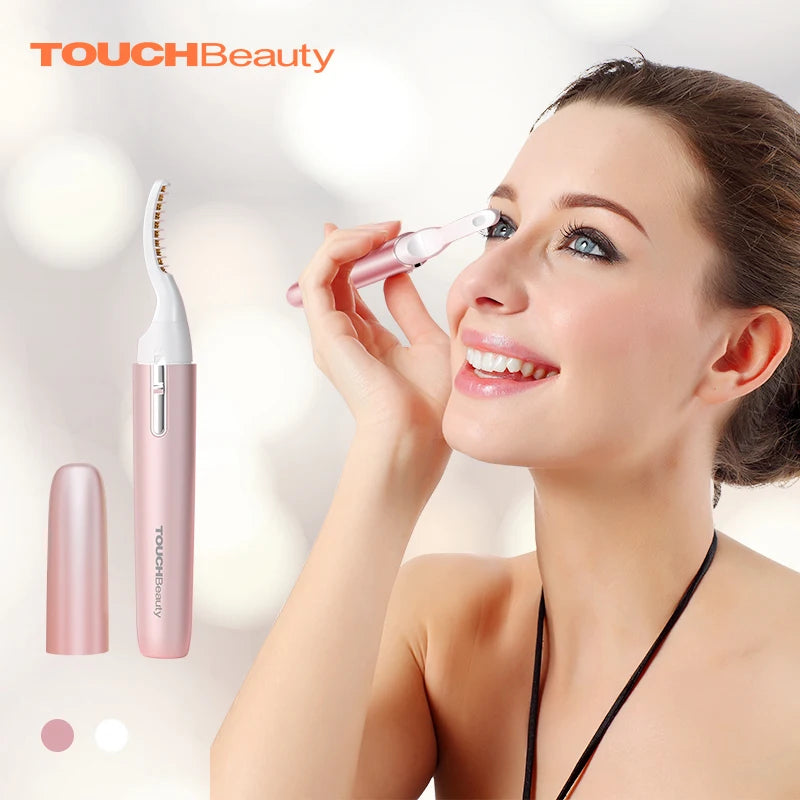 TOUCHBeauty Fast Heating Portable Mini Smart Electric Eyelash Curler Tool Set Heated Natural Lashes