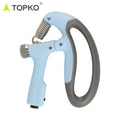 TOPKO Counting Gripper Gym Fitness Power Strength Hand Exercises Grip Strengthener Trainer Device Handgrip Gripper