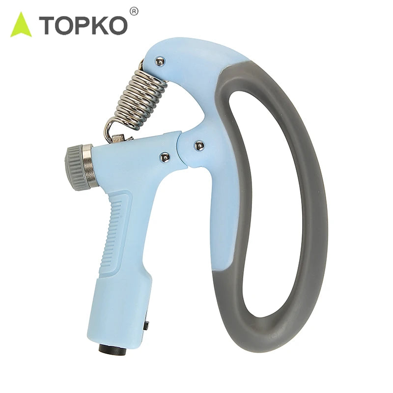 TOPKO Counting Gripper Gym Fitness Power Strength Hand Exercises Grip Strengthener Trainer Device Handgrip Gripper