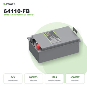 ANVOLAN XP-S600 Factory Custom Tricycle LiFePO4 Lithium Battery 64V 110Ah Metal Casing 6000 Cycle Life Electric Battery Pack