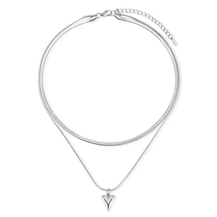 Fenyi Wholesale Jewelry Simple Street Hip-hop Trendy Cool Basic Style Non-fading Titanium Steel Necklace for Men and Women