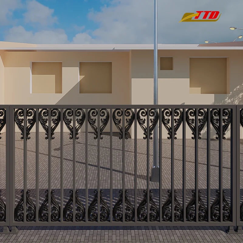 Modern Outdoor Steel Fence Panels Easy-to-Install Decorative Sets Vietnam for Secure Landscaping Solutions 3D Modeling Included