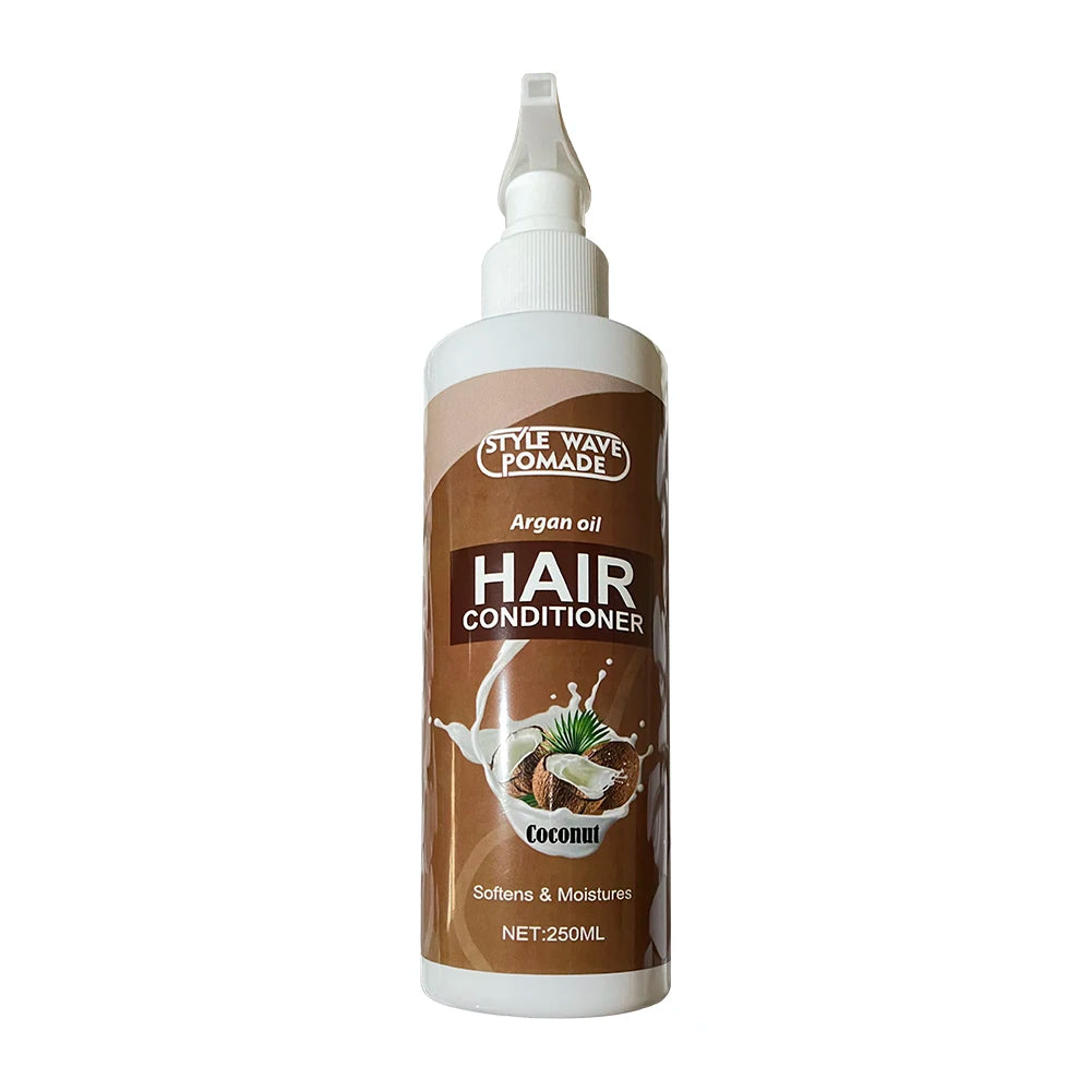 STYLE WAVE POMADE 250ML Moisturizing Repair Hair Coconut Shampoo and Conditioner