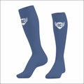 Men's Youth Knee High Anti-Slip Breathable Soccer Grip Socks with Cuff and Digital Bottom Logo