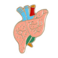 Customized Creative Realistic Organ Enamel Pin Body Internal Heart Brain Lung Plant Brooch Lapel Doctor Nurse Badge Metal Crafts