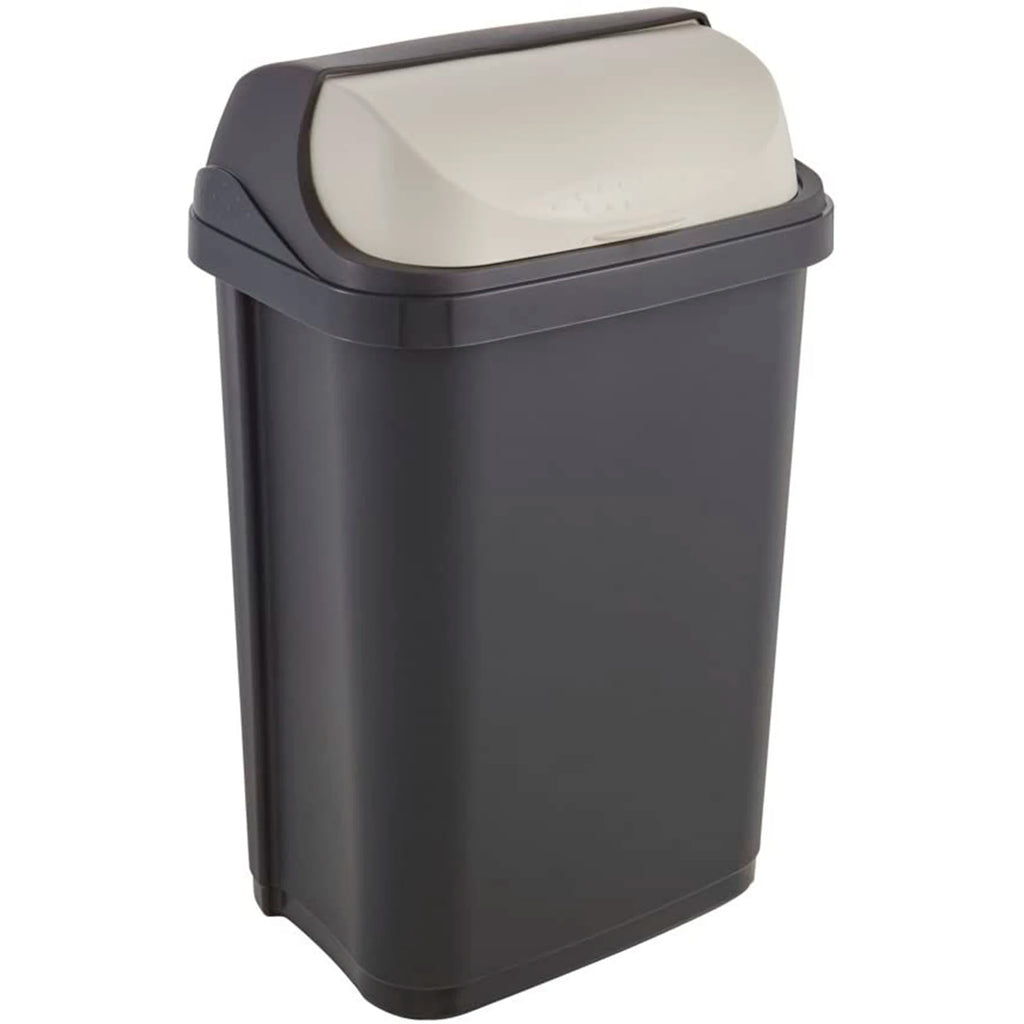 Trash Can with Sliding Lid 25 l Rasmus Graphite Grey