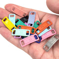 Custom Shoelaces Tags Personalized Name Shoe Buckles Blank Metal Running Shoe Lace Locks for Shoelace Decoration
