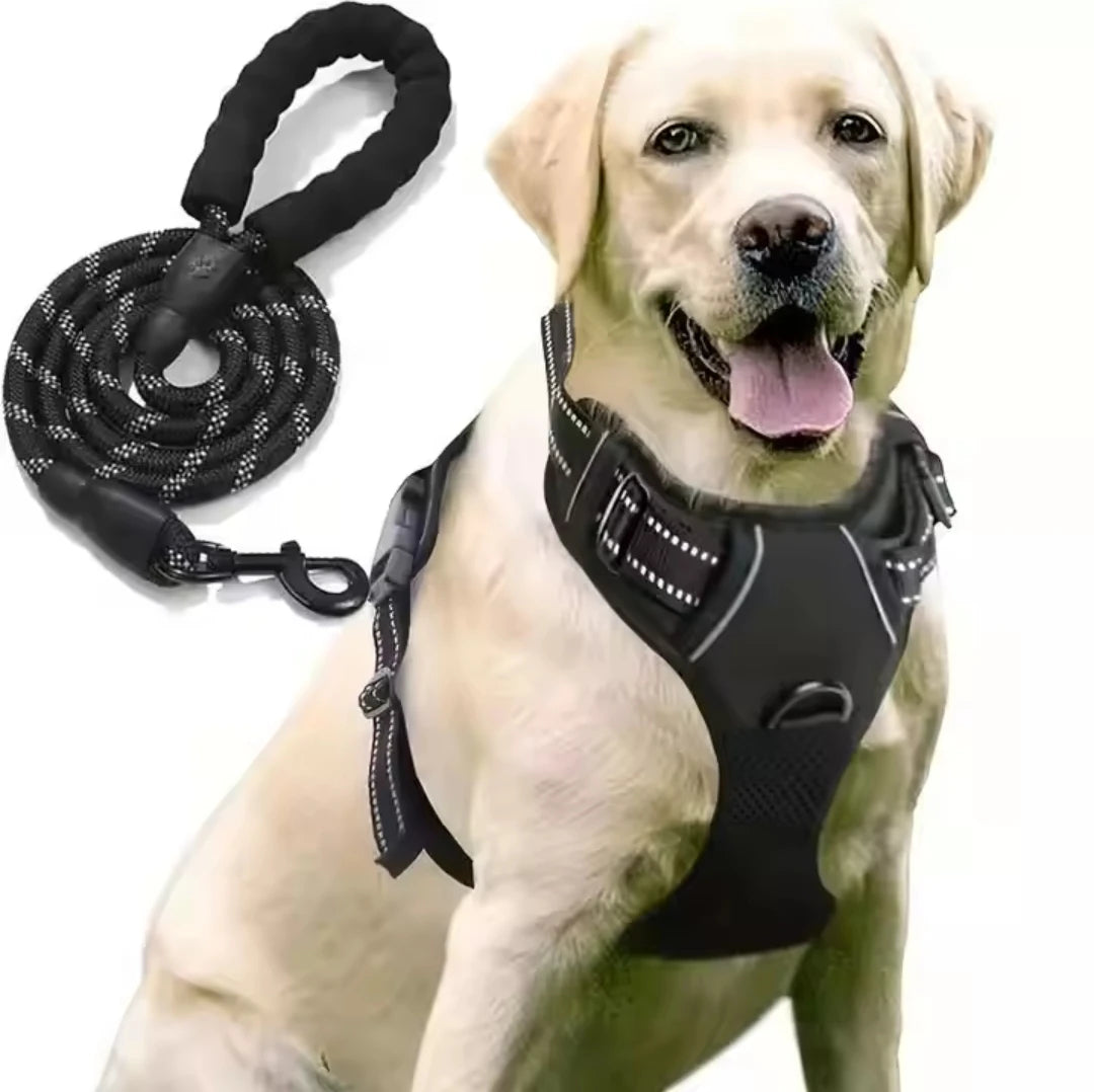 Custom Oem logo Luxury Pet Dog Accessories Products Supplie Retractable Dog Collar Leash Wire Training Harness Set for Dogs