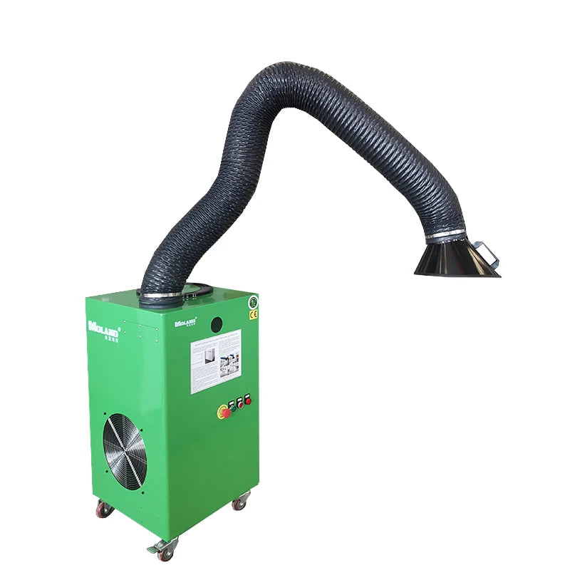 1.1KW Mobile Welding Fume Extractor Cartridge Filter Dust Collector