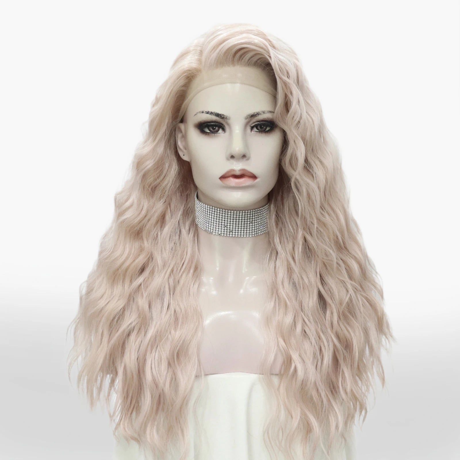 Celebritywig Daily Wearing Lace Front Synthetic Wigs Honey Blonde Highlight Synthetic Natural Looking Lace Front Wig