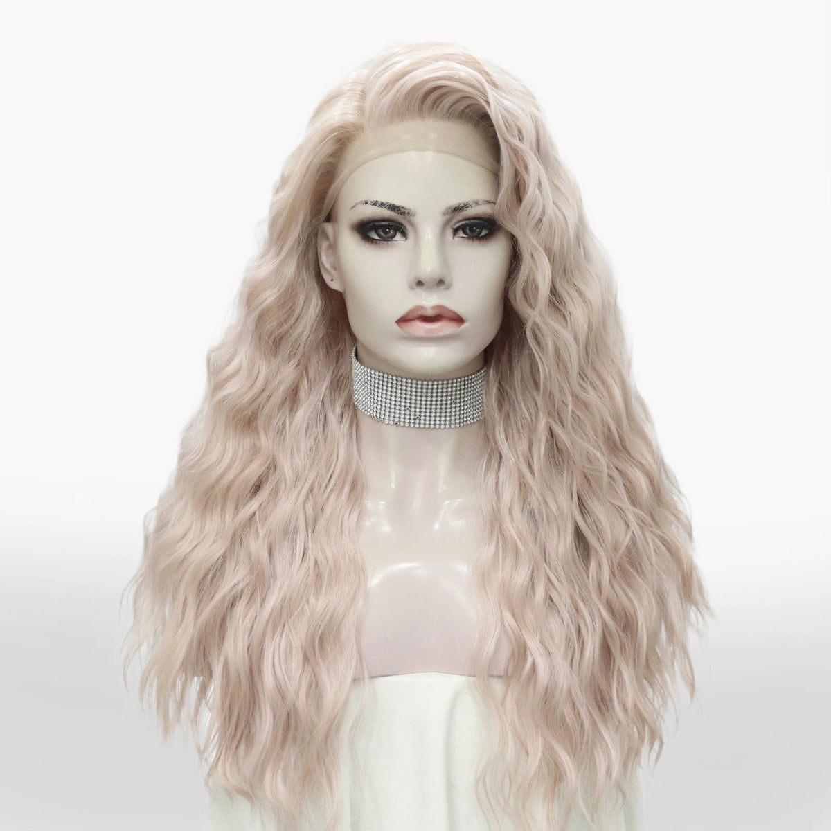 Celebritywig Daily Wearing Lace Front Synthetic Wigs Honey Blonde Highlight Synthetic Natural Looking Lace Front Wig MegaBDM