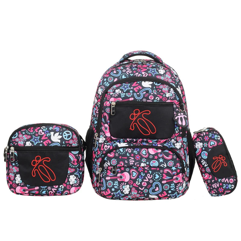 2024 New Foreign Trade Students 2-6 Grade School Bags Large Capacity Lightweight Waterproof Backpack