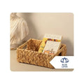 Artisan crafted hyacinth tray basket with texture for eco-friendly lifestyle lovers From Blue Lotus Vietnam