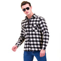 Autumn Single Pocket Long Sleeve Shirt Men Fashion Plaid Shirts Male Cotton Casual Men's Shirts Made in Turkey