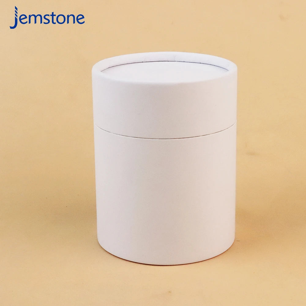 Custom Sample Cardboard Cylinder Food Grade Paper Tube Packaging Tea Coffee Candle White Kraft Paper Tube Packaging