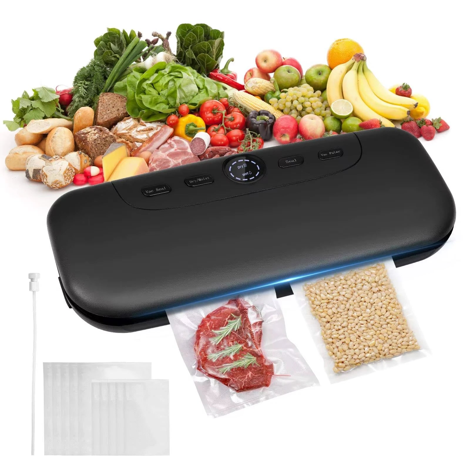 Small Automatic Household Electric Vacuum Pack Food Vacuum Sealer Gift Portable Kitchen Food Vacuum Sealer