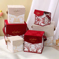 JUXINDA New Retro Velvet Floral Wedding Candy Gift Box Holiday Gift Box Packaging Empty Box High-end