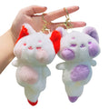 HOT Plush Little Fox Keychain Cute Stuffed Animal Toys Doll Cartoon Fox Plushie Peluches Plush Keychains Toys Claw Machine Doll