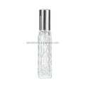 Small Capacity Transparent Clear 10ml 13ml 15ml Travel Split Charging Perfume Bottle Glass Bottle with Lid