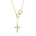 2023 New Ins Fashion Zirconia Jewelry 925 Sterling Silver Custom Gold Plated Cross Necklace Pendants Charms