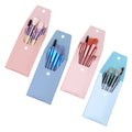 Professional 8Pcs Synthetic Travel Makeup Brush Foundation Cosmetics Powder Face Makeup Brush Set With Bag