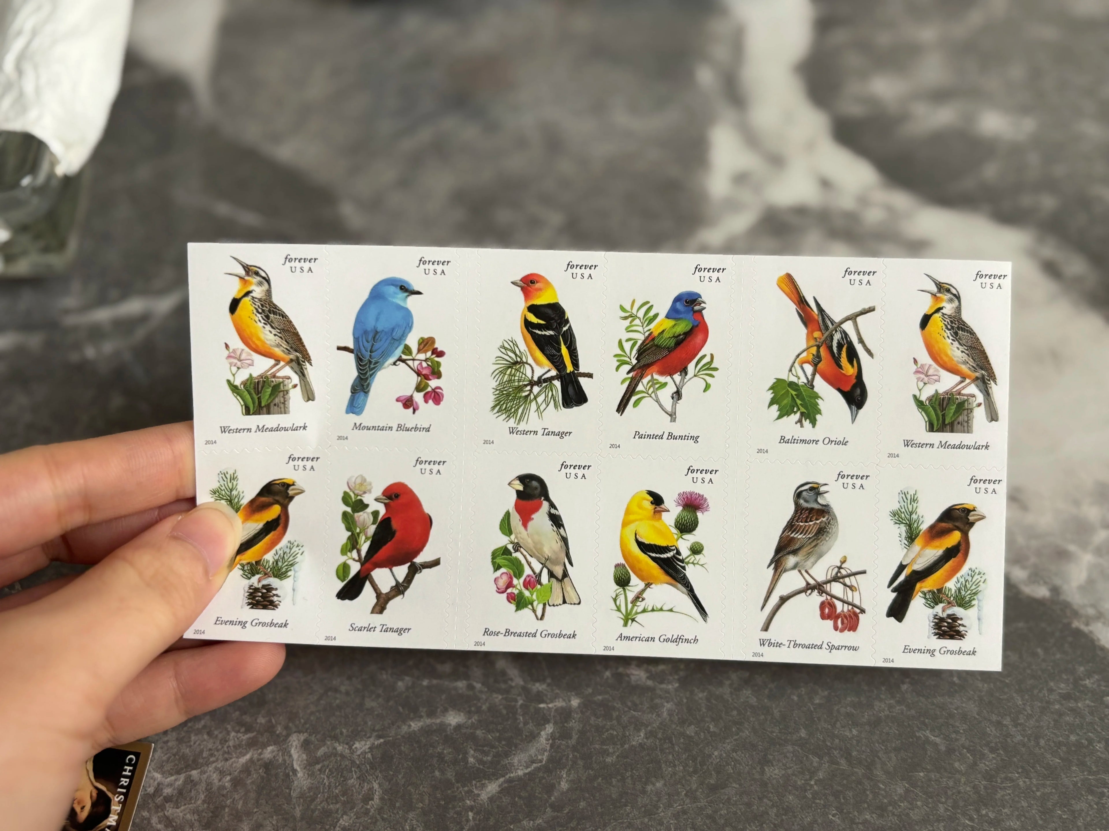 USA Forever 3oz Us Postal Stamps Floral Retro Postage Mailing Stamp Sticker Post Mail Stamps Stickers Pack for Party Decoration