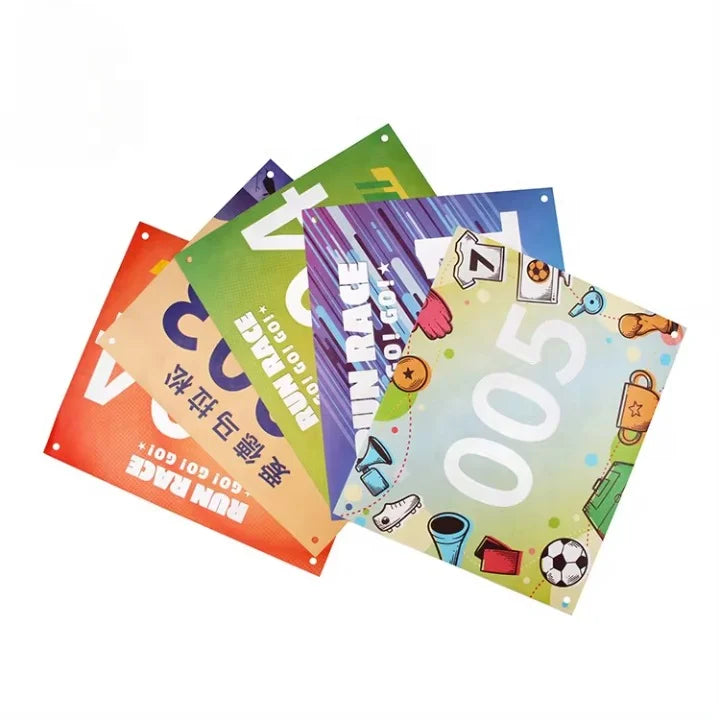 Design Cetak Printing Marathon Racing Paper Bib Number Recognition