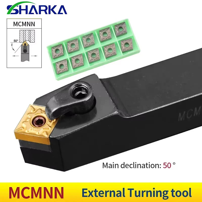 SHARKA MCMNN1616H12-80 MCMNN2020K12-80 MCMNN2525M12-80 External Turning Tool Holder MCMNN Lathe Cutting Tools