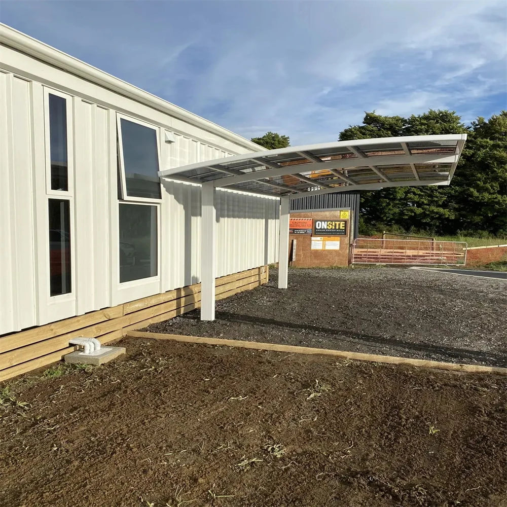Modern Waterproof Aluminium Carport with Customizable Roof Options for Outdoor Parking