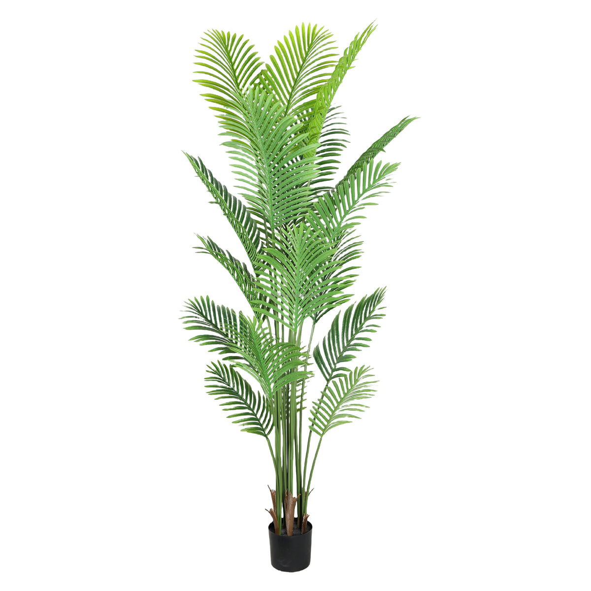 4FT 5FT 6FT Tall Fake Palm Plant Artificial Areca Palm Tree With Planter for Hotel Patio Home Office Living Room Bedroom Decor MegaBDM
