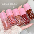 Gege Bear Private Label Bulk Wholesale Vegan Lip Gloss Long-Lasting Waterproof No Residue Shiny Glossy Oil Form Lip Glaze 6