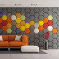 Modern Creative Hexagon Polyester Acoustic Panels Soundproof Wall Felt for Living Room Apartment Pet Friendly Sound Proof