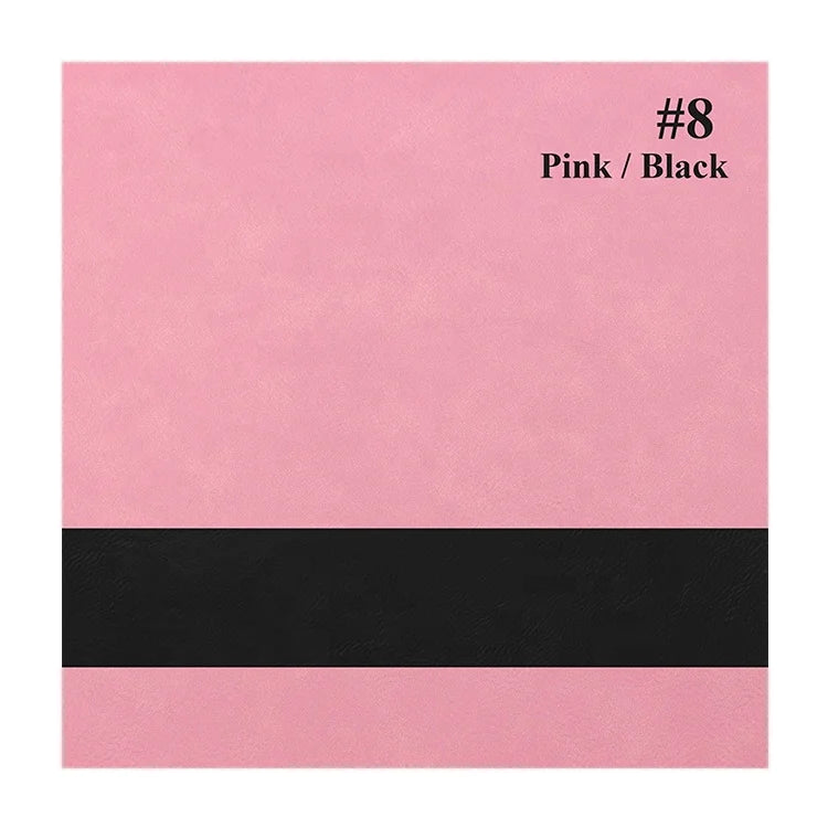 New Design Popular Camo Laserable Leatherette Sheet Environmental Friendly Leatherette Products Pink Color Laser in Black