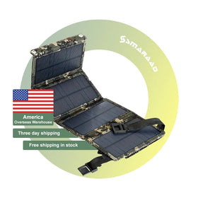 US Stock Portable Foldable Mini 30W Solar Panel with USB 5V Charger Outdoor Portable Charging Foldable Solar Panel