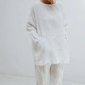 Ladies Solid Color Casual Loose Sexy Women Dresses Summer Female Clothes Enzyme Washed Japan Korean Night Linen Dress Woman