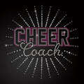 Wholesale Cheer Glitter Transfer Custom Rhinestone Iron on