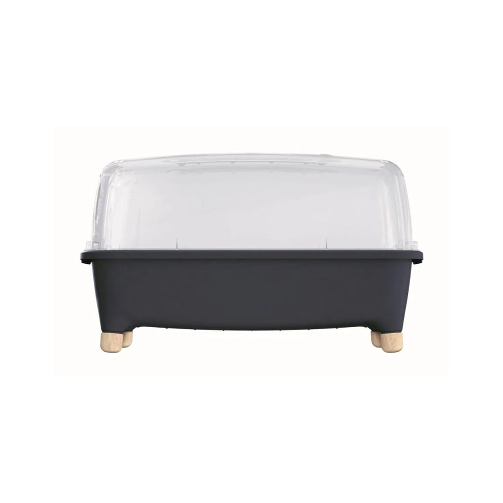 Home garden/Low planter with polycarbonate lid to protect your plants L Prosperplast Respana Planter Wood Low Set plastic in