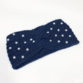 Winter 2023 Rhinestone Headband with Fabric Hair Ornaments