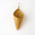 PIONEERA Handmade Woven Triangle Hanging Basket-Natural Wooden Weaving Painted Wall Decoration for Home & Garden