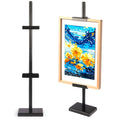 Modern Foldable Sidewalk Sign Adjustable Tabletop Easel Stand for Picture Frames Picture Easels Display