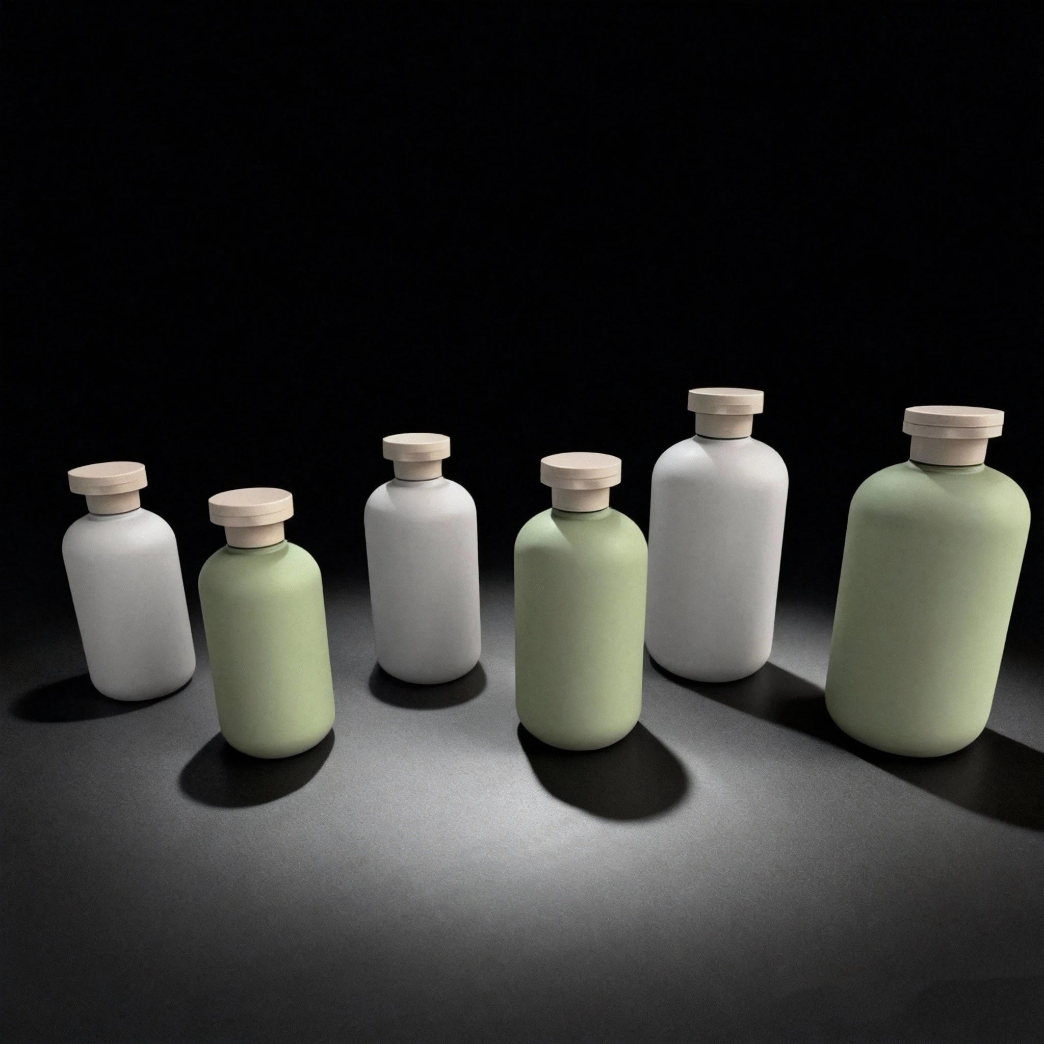 Luxury 350ml 450ml Soft Rubber Touch Bottles 15.2oz with Screw Cap for Hand Wash Body Lotion Body Wash and Shampoo