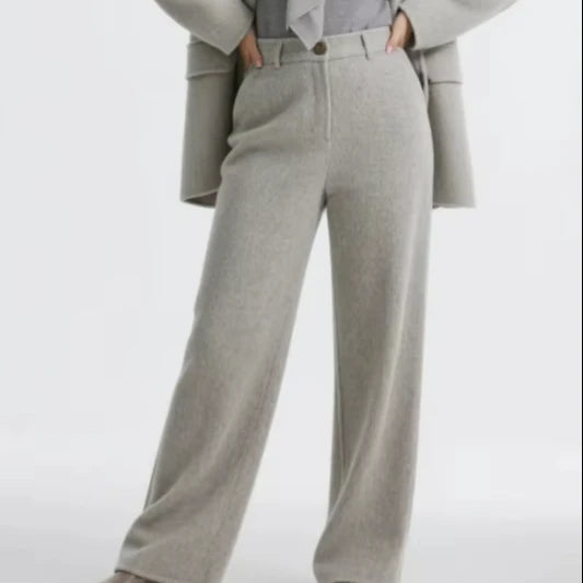Woolen Winter Warm Soft Breathable Fits-pants Business Suit 2026 Eid Wholesale Traditional Muslim Women's Turkish Islamic