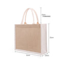 Wholesale Custom Logo Jute Tote Bags with Rope Handles Good Quality Jute Bags for Gifts