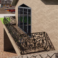 Modern Artistic Wrought Iron Villa Balcony Railings Stylish Durable TTD Brand 1 Year Warranty for Enhancing Outdoor Living